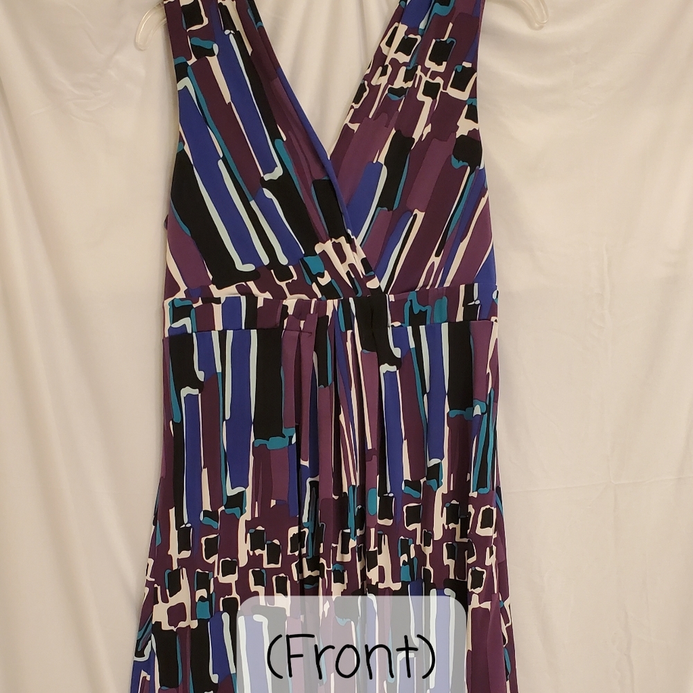 Womens V-neck Purple Sleeveless Merona Dress